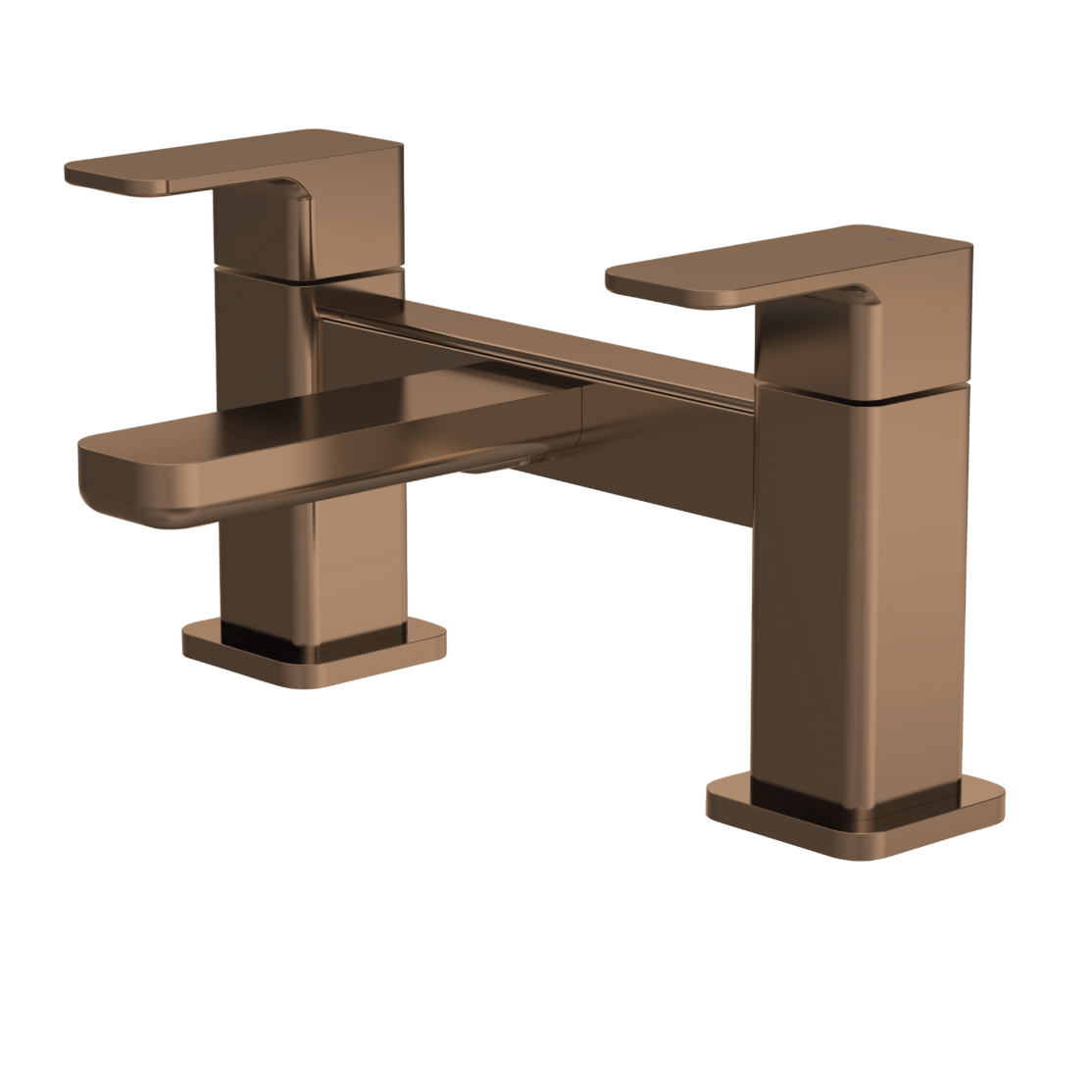 Nuie Windon Mounted Bath Filler Tap - Brushed Bronze | Woodford Bathrooms