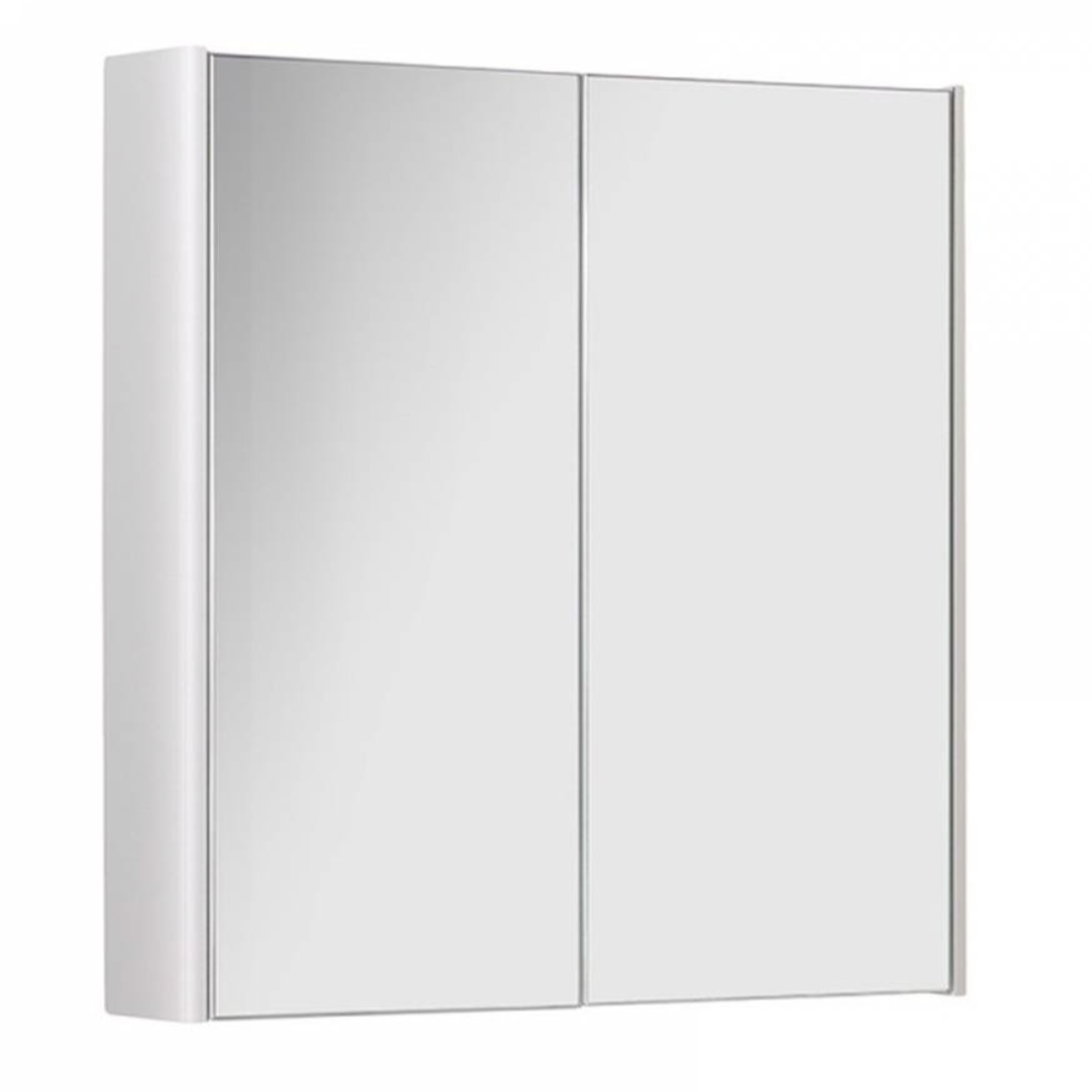 Options 24 500mm Mirror Cabinet - White | Woodford Bathrooms