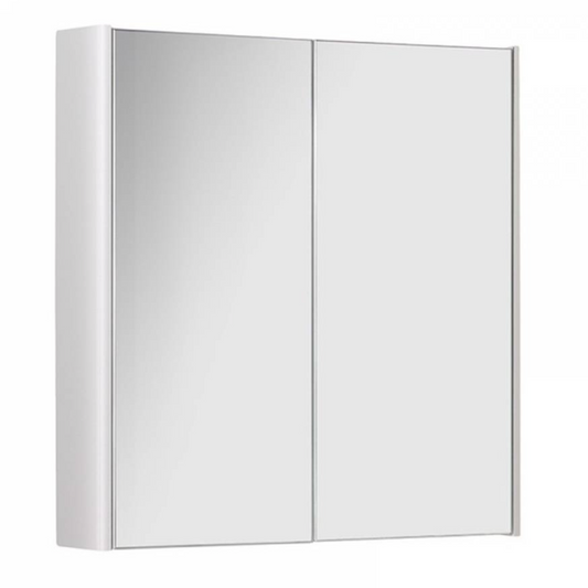 Options 24 500mm Mirror Cabinet - White | Woodford Bathrooms