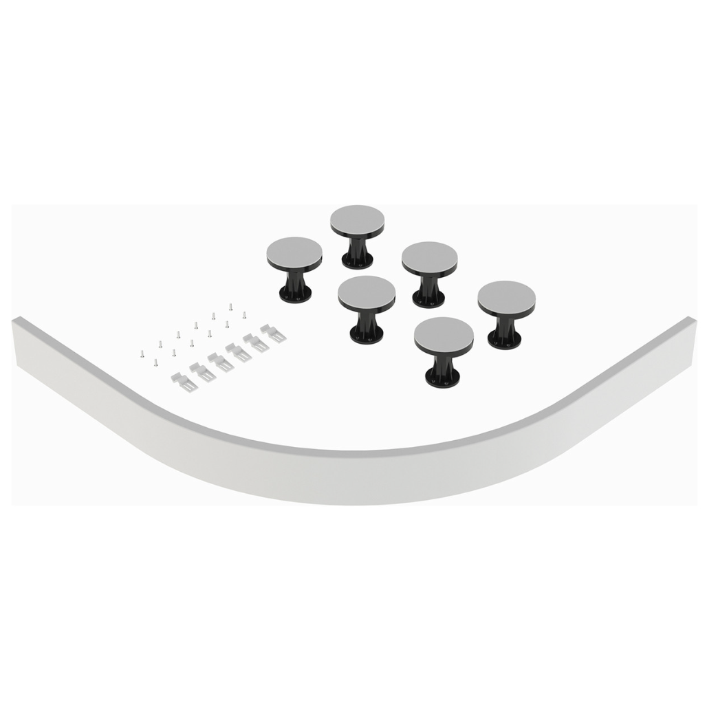 White Leg and Plinth Kit for Quadrant & Offset Shower Tray | Woodford Bathrooms