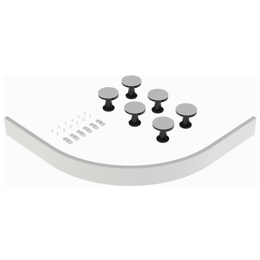 White Leg and Plinth Kit for Quadrant & Offset Shower Tray | Woodford Bathrooms