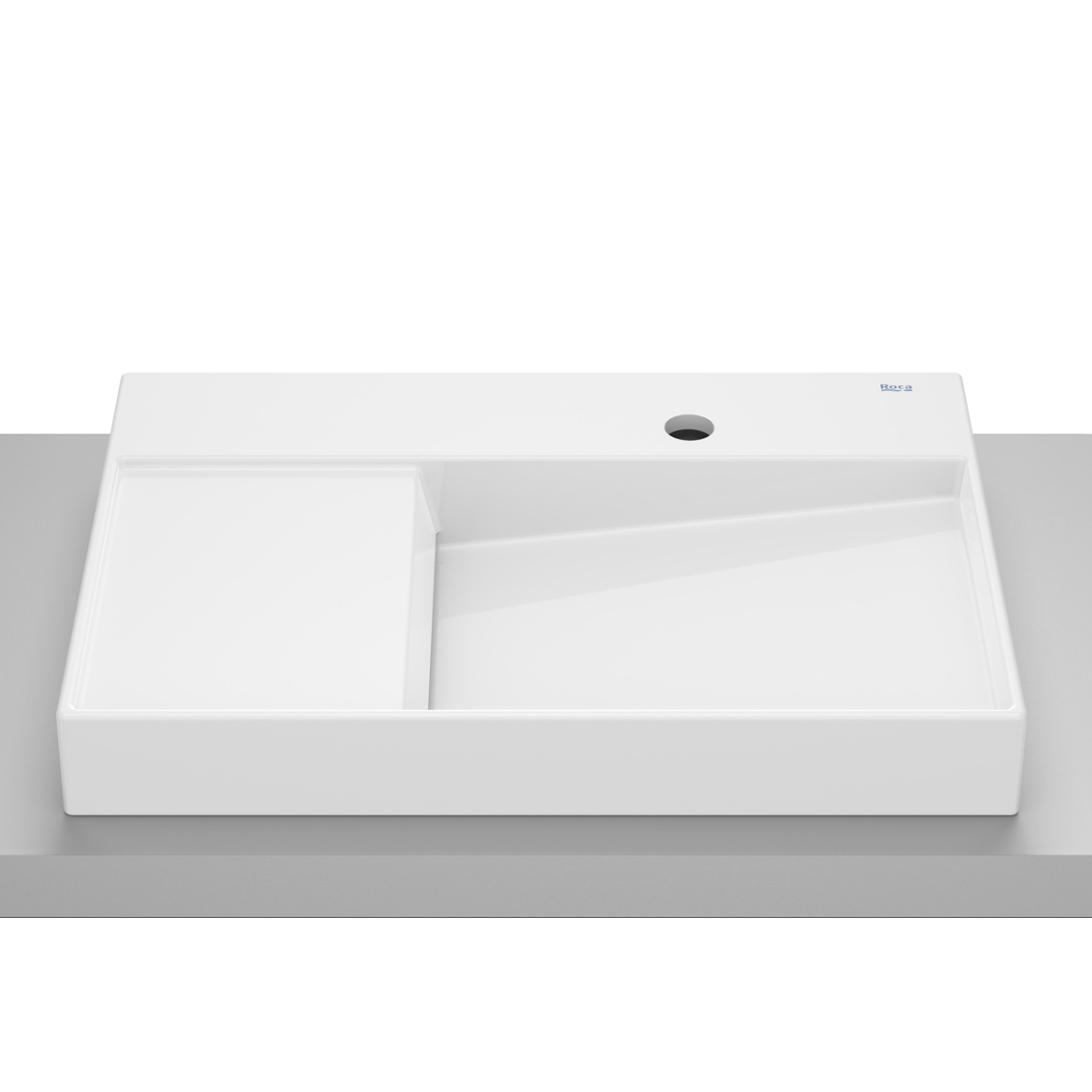 Roca Horizon View Washbasin - 600mm R/H 1TH - White | Woodford Bathrooms