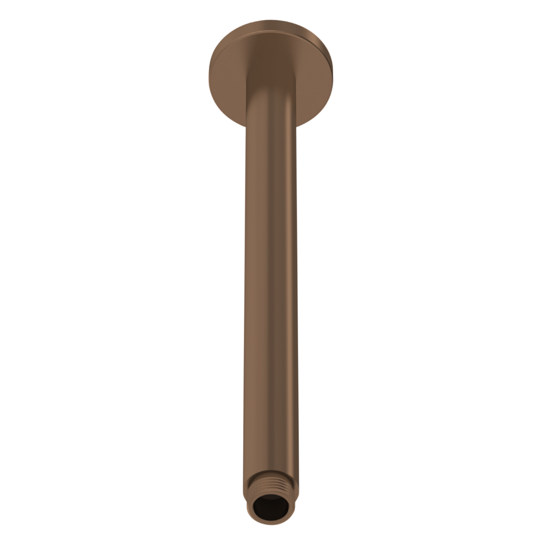 Round Ceiling Arm 300mm - Brushed Bronze | Woodford Bathrooms