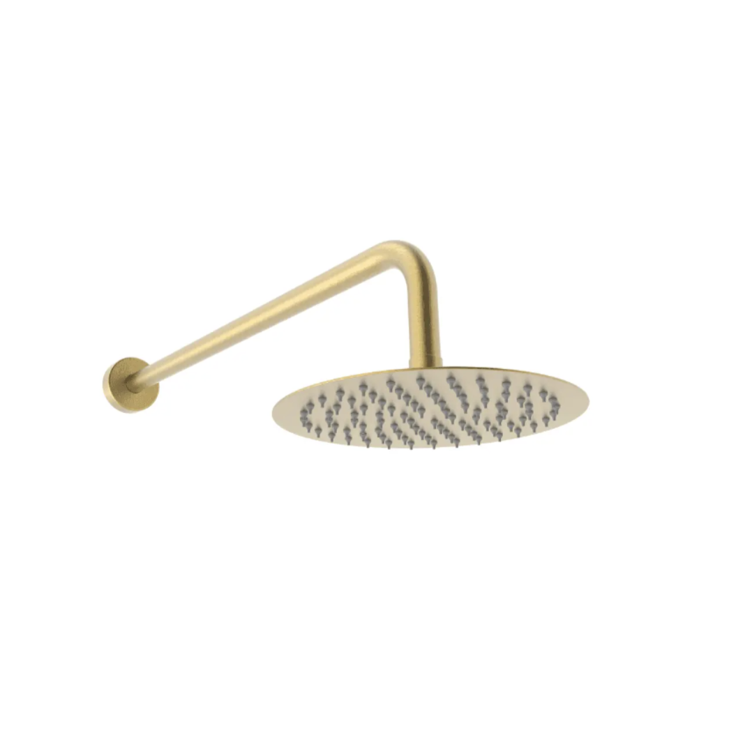Kartell Fixed Overhead Drencher - Brushed Brass | Woodford Bathrooms