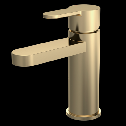 Mono Basin Mixer Inc P/B Waste - Brushed Brass | Woodford Bathrooms