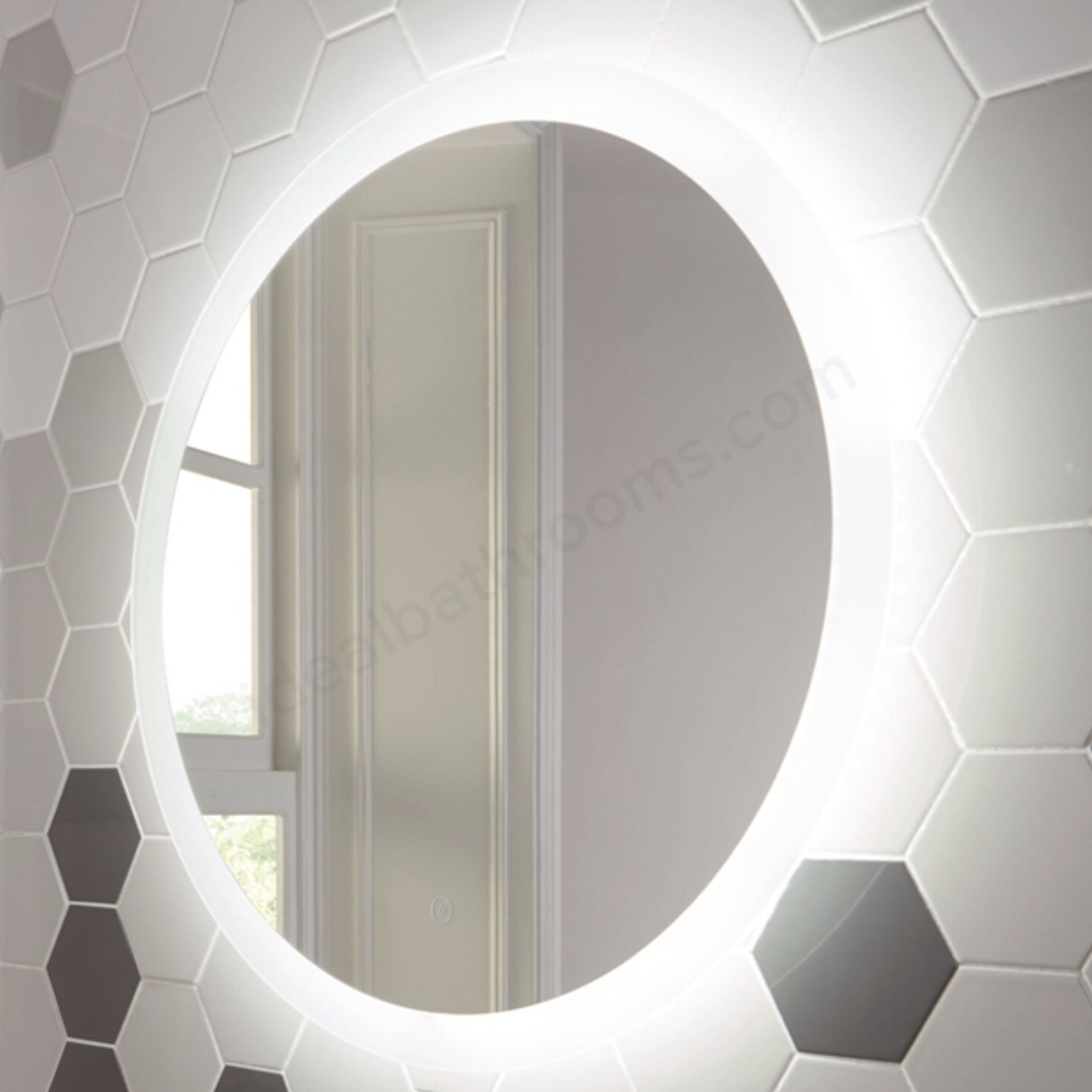 Scudo Lunar 800mm LED Mirror w/ Demister Pad | Woodford Bathrooms
