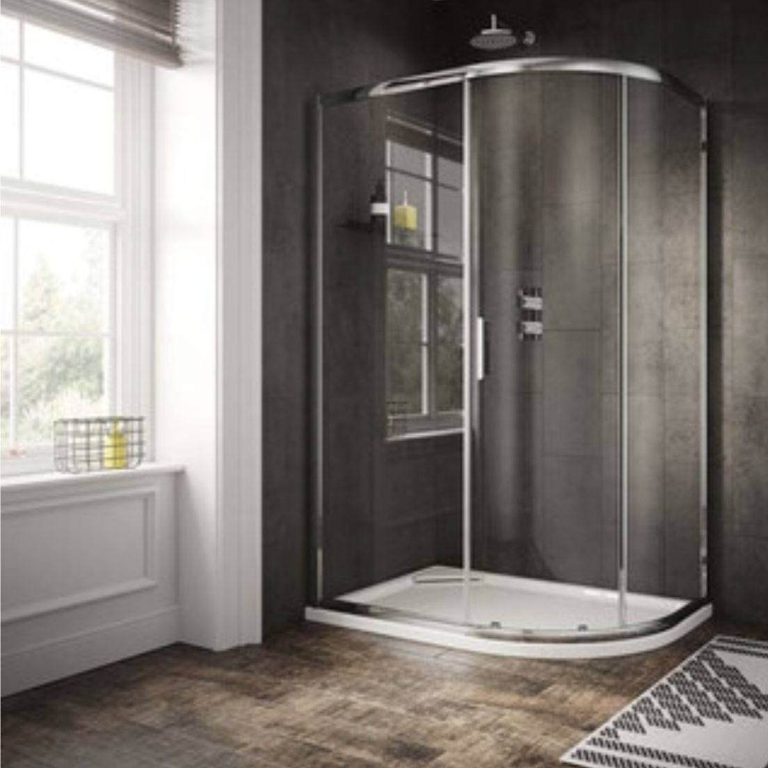 Sommer 6 Offset Quadrant - Single Door 1000 x 800mm | Woodford Bathrooms