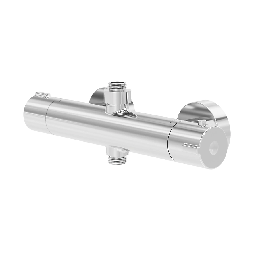 Swirl Rannell Exposed Dual Outlet Thermo Shower Mixer | Woodford Bathrooms