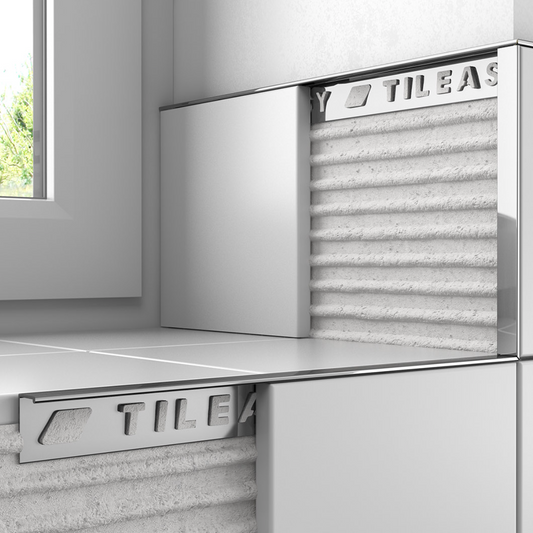 12Mm Chrome Sqaure Edge Metal Trim | Woodford Bathrooms