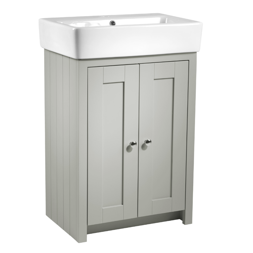 Tavistock Lansdown 575 Ceramic Basin 1TH - White | Woodford Bathrooms