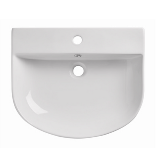 Tavistock Orbit 560 x 450mm Semi Recessed Basin - White | Woodford Bathrooms