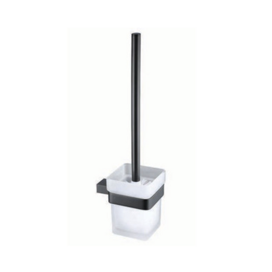 The White Space Legend WC Brush and Holder - Black | Woodford Bathrooms