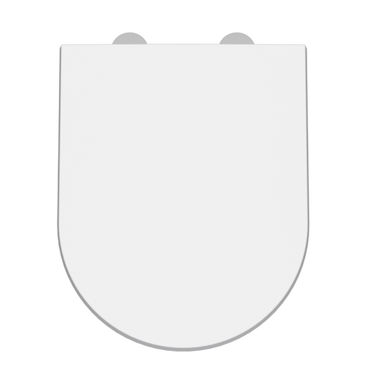 Luxury D Shaped Top Fix Soft Close Seat | Woodford Bathrooms