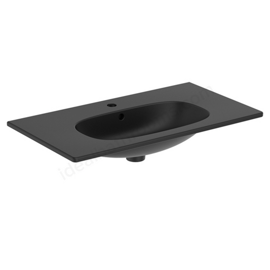 Ideal Standard Tesi 80cm Vanity Basin - Black | Woodford Bathrooms