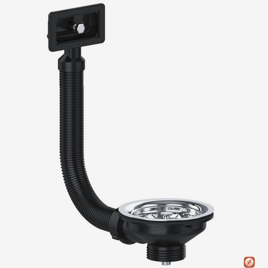 Viva Sanitary Basket Strainer Waste (Square Overflow) | Woodford Bathrooms
