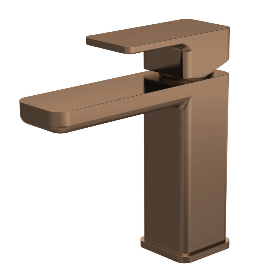 Windon Mono Basin Mixer with Waste - Brushed Bronze | Woodford Bathrooms