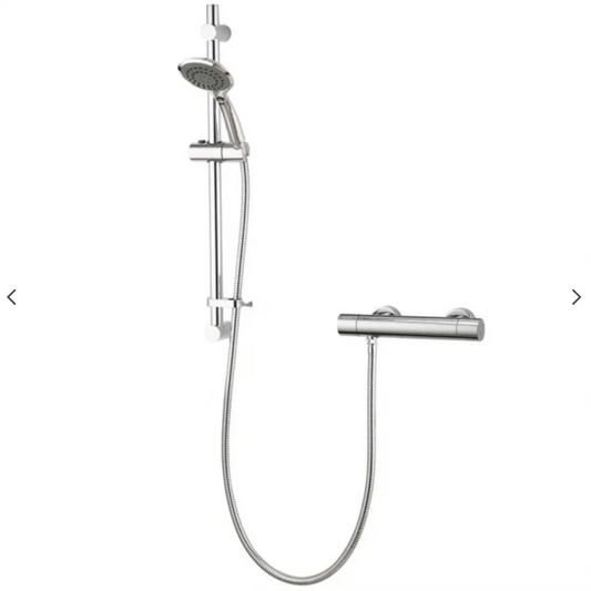 Aqualisa AQ Cool Touch Thermo Round Mixer/Shower Kit- Chrome | Woodford Bathrooms