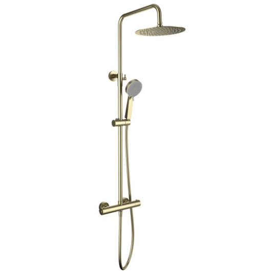 The White Space Yes Bar Shower - Brushed Brass | Woodford Bathrooms