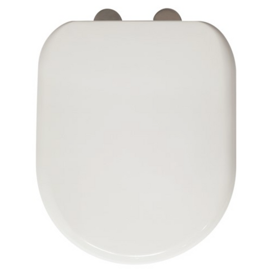 D-Shape Soft Close Toilet Seat - White | Woodford Bathrooms