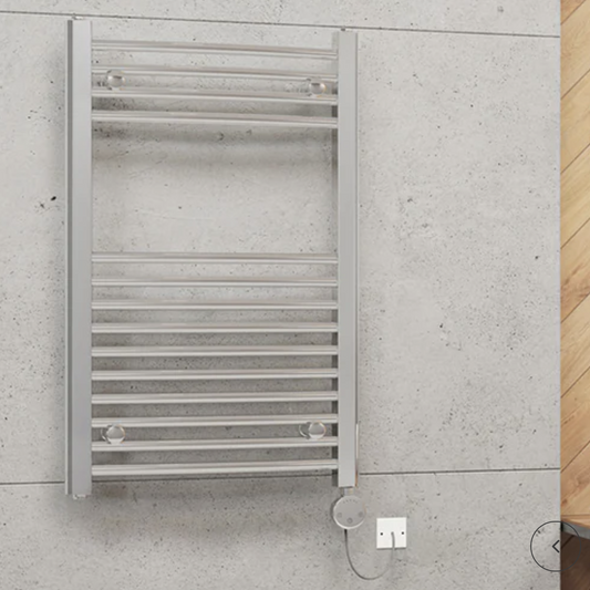 Chrome Electric Towel Rail 600mm x 300mm 300kW
