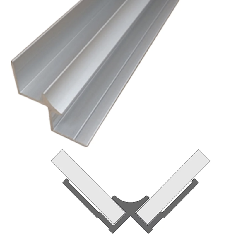 10mm ABS Trim Internal Winged Corner - White | Woodford Bathrooms
