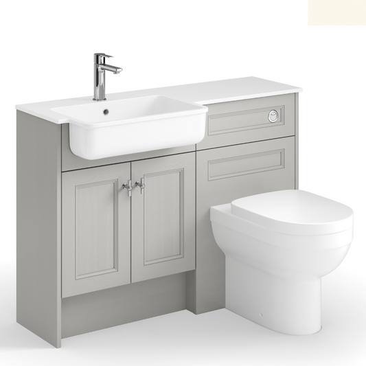 Ellis Kensington Unity Pack 1120mm Left Hand Basin - White | Woodford Bathrooms