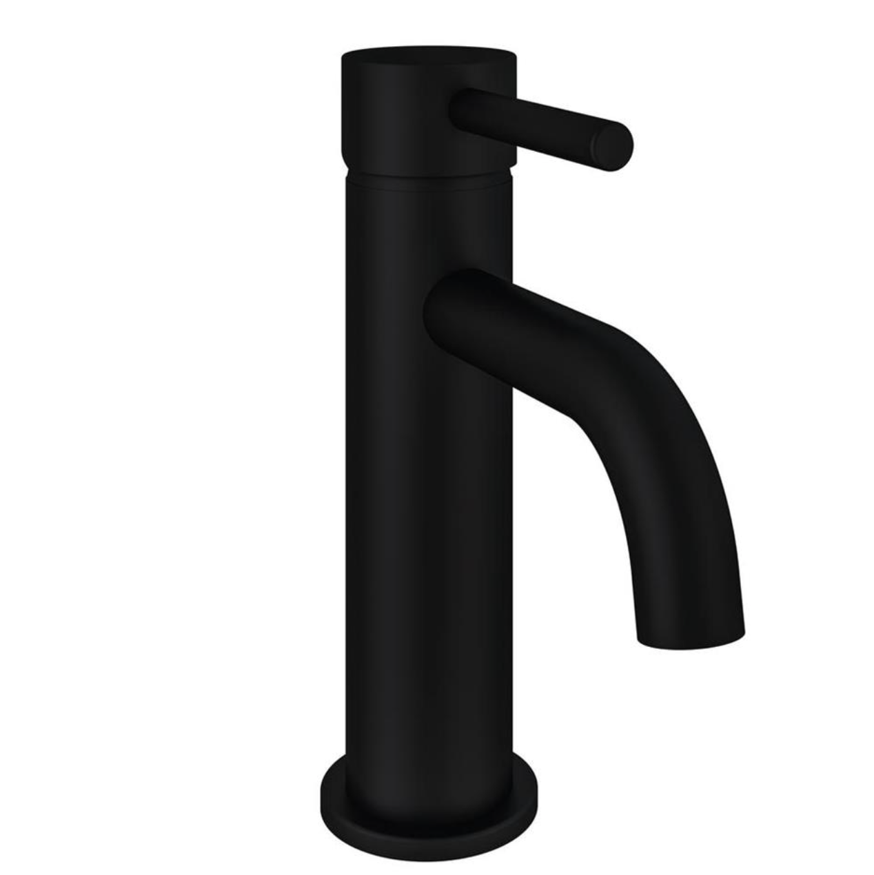 Meriden Basin Mono Tap with Waste - Matt Black | Woodford Bathrooms