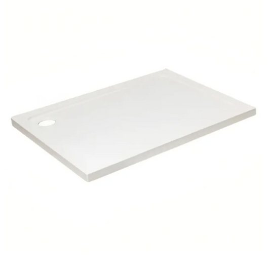 Shower Tray Rectangle - 1000 x 700mm - Corner Waste | Woodford Bathrooms