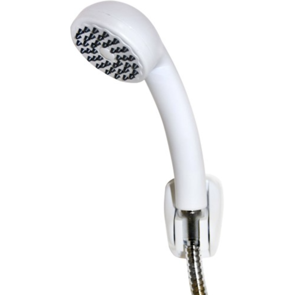 Euroshowers Shower Handset With Hose And Bracket - White | Woodford Bathrooms