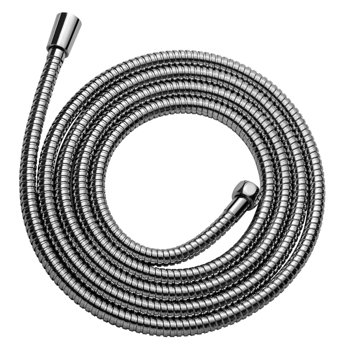 2.5M X 1/2" X 9mm Bore Shower Hose Chrome | Woodford Bathrooms