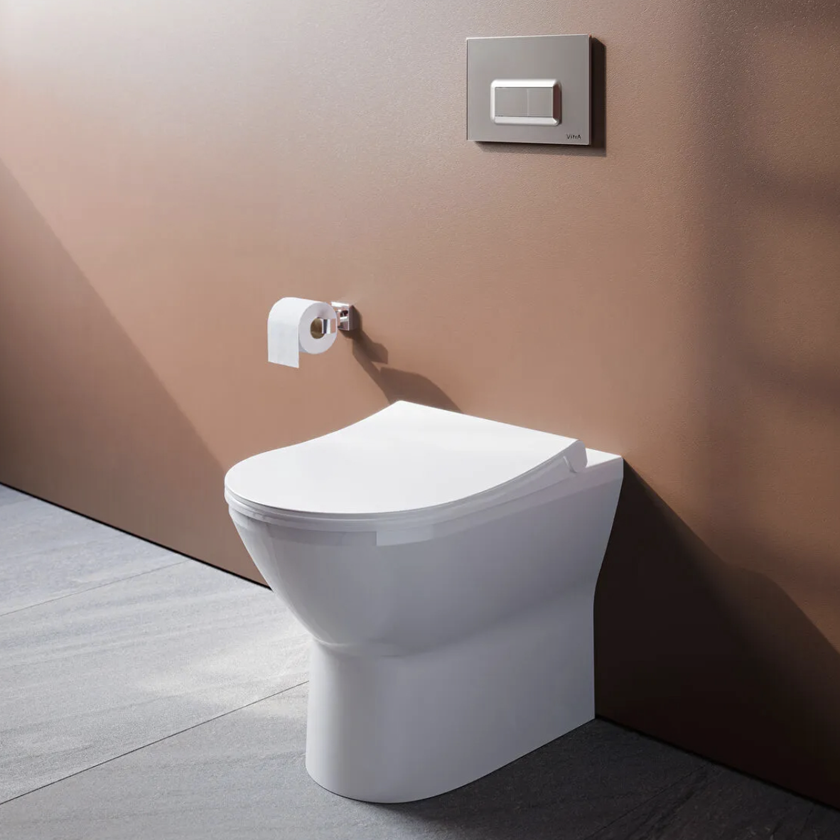 VitrA Integra 355mm Back to Wall Pan | Woodford Bathrooms